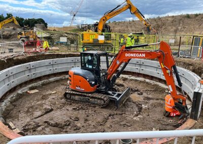 York Development – Installation of Caisson Shafts