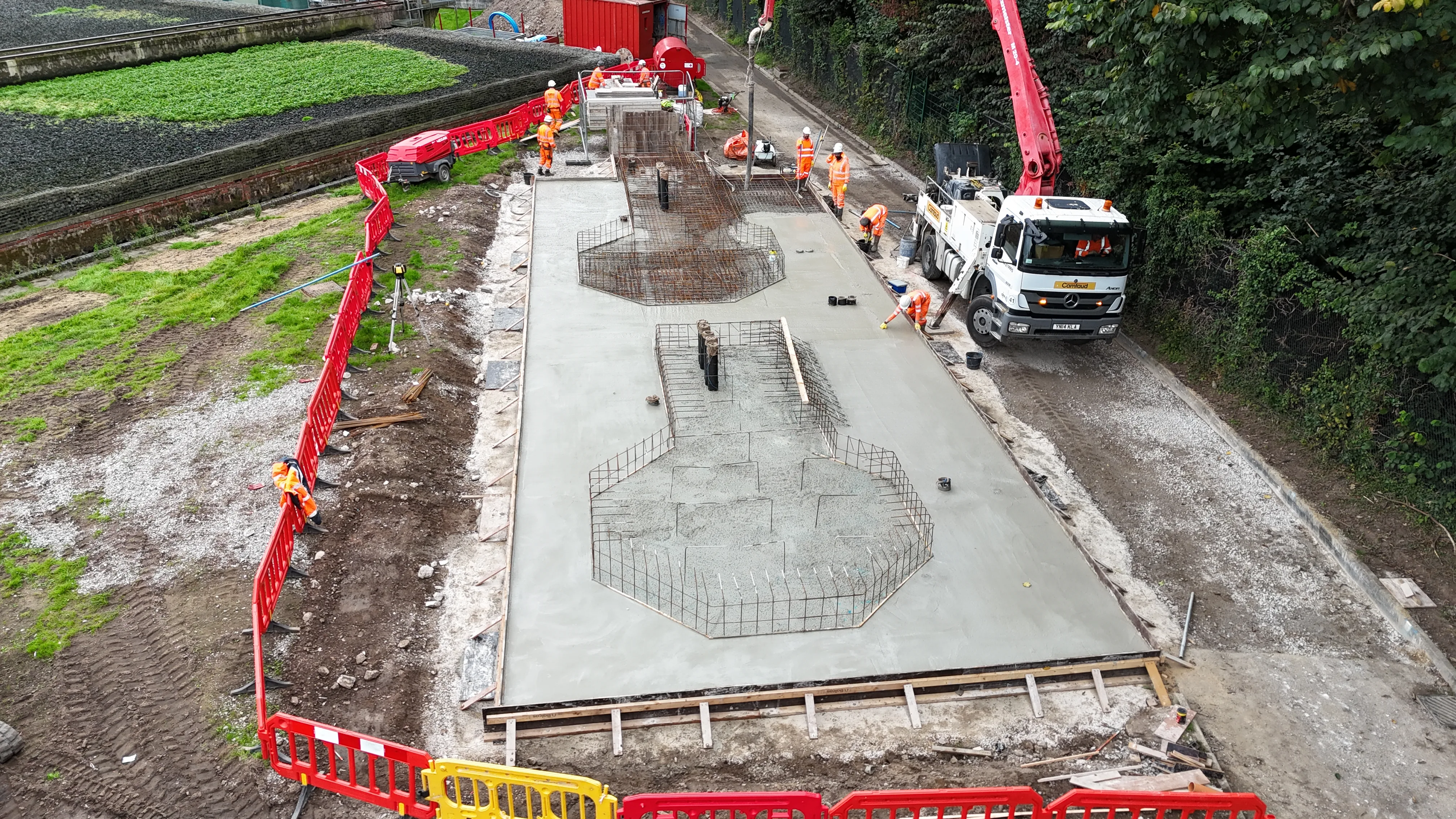 York Caisson Shaft Installation
