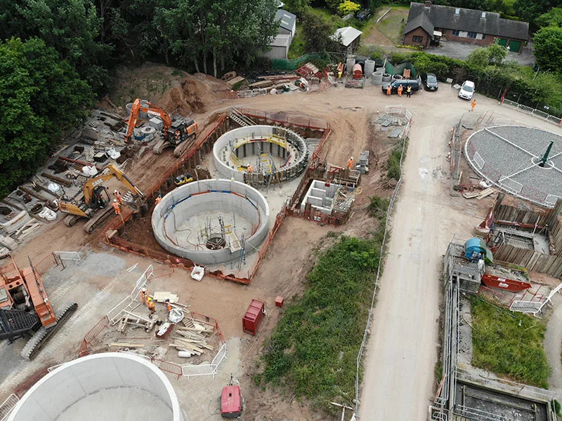 Audlem - cofferdam tanks and division chamber