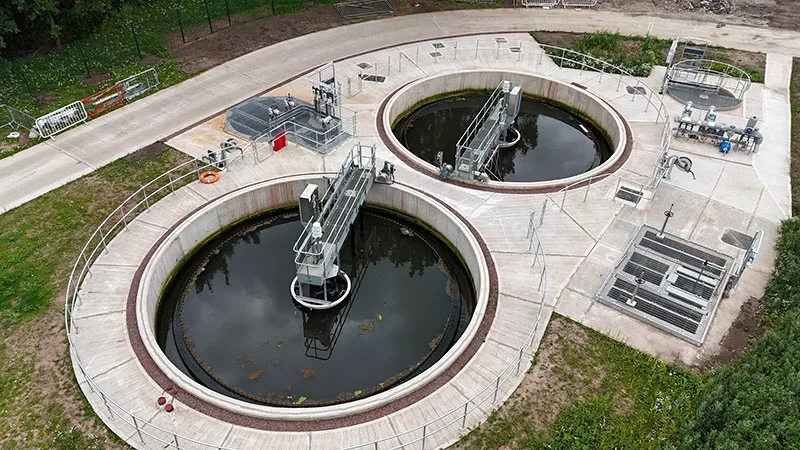 Audlem - Completed humus tanks