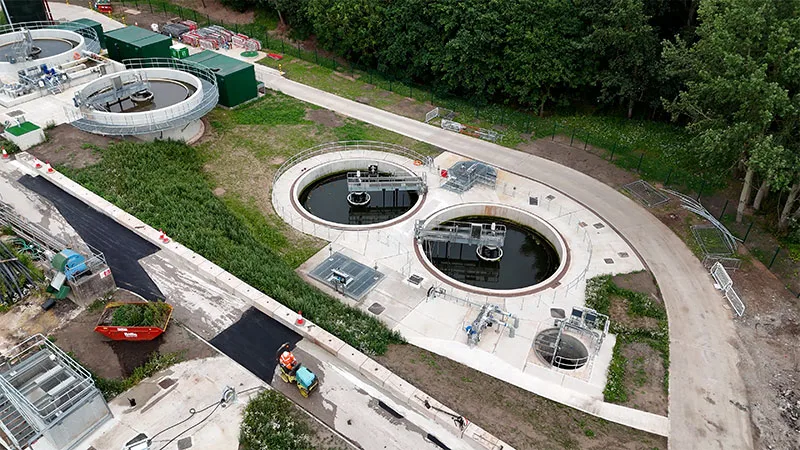 Audlem - Humus tanks in service